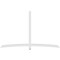 Ekena Millwork Bellingham Architectural Grade PVC Gable Bracket, 108"W x 67 1/2"H x 2"D x 4"F, 15/12 Pitch GBP108X68X0204BEL00 - alternate 3